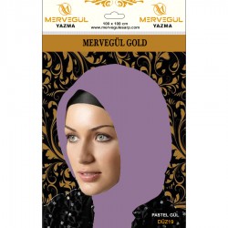 Mervegül Düz Renk Poşetli Yazma (Kirli Pastel)